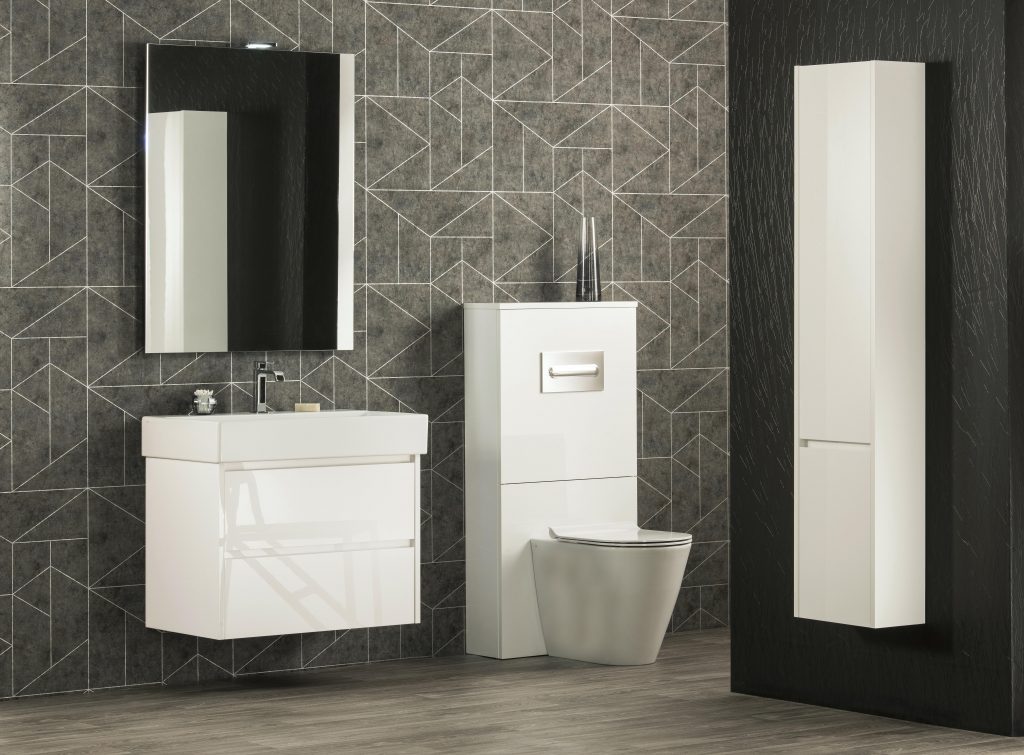 Kube X Gloss White with Kube X WC