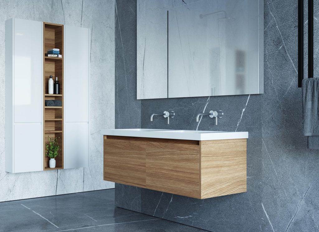 Norm Gloss White and Sand Oak