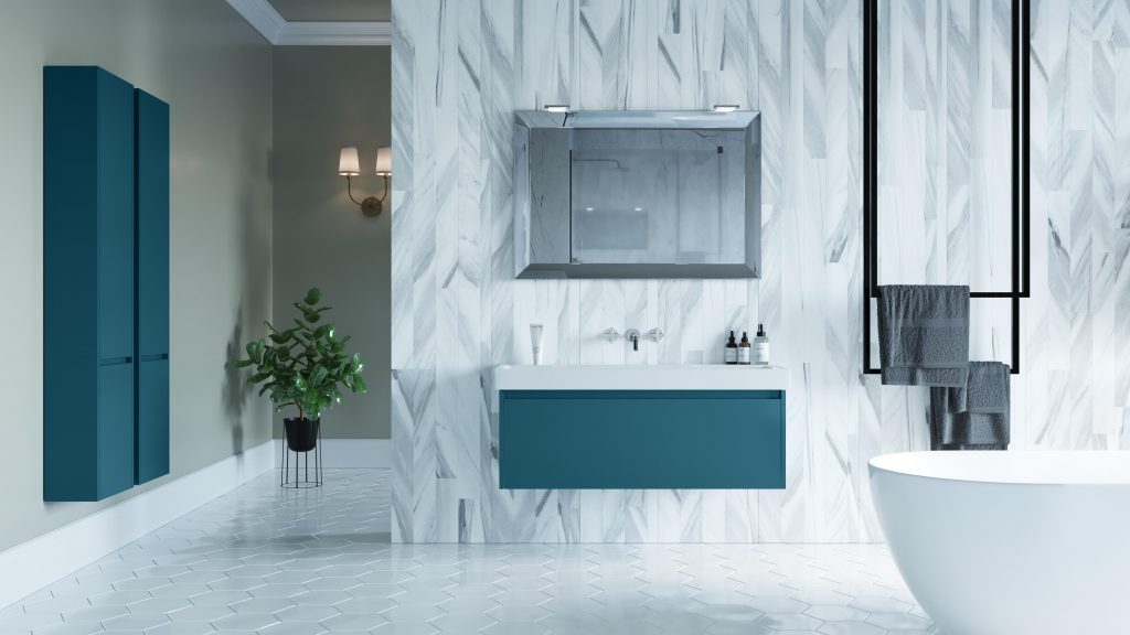 Nubes with Petrol Blue furniture