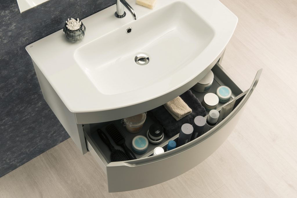 Pura Curvedwith Matt Mid Grey top view